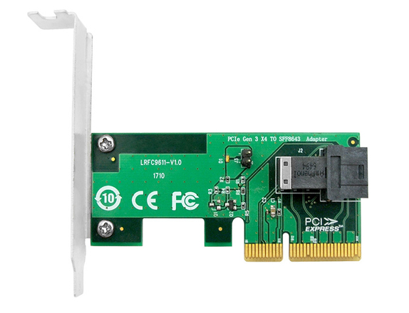 PCIe NVMe  (U.2) > PCIe NVMe SSD Adapter for U.2