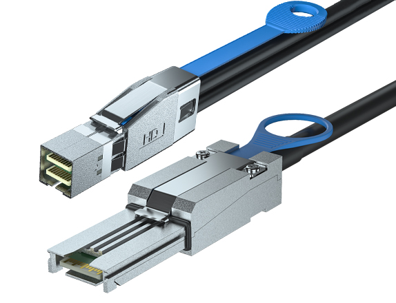 Ext. SAS Hybrid Cable > CX4 to SFF-8088 Cable > sas