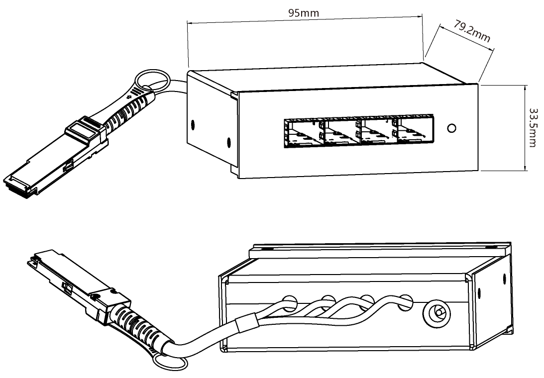 Qsfp+ Extender Apptication figure1